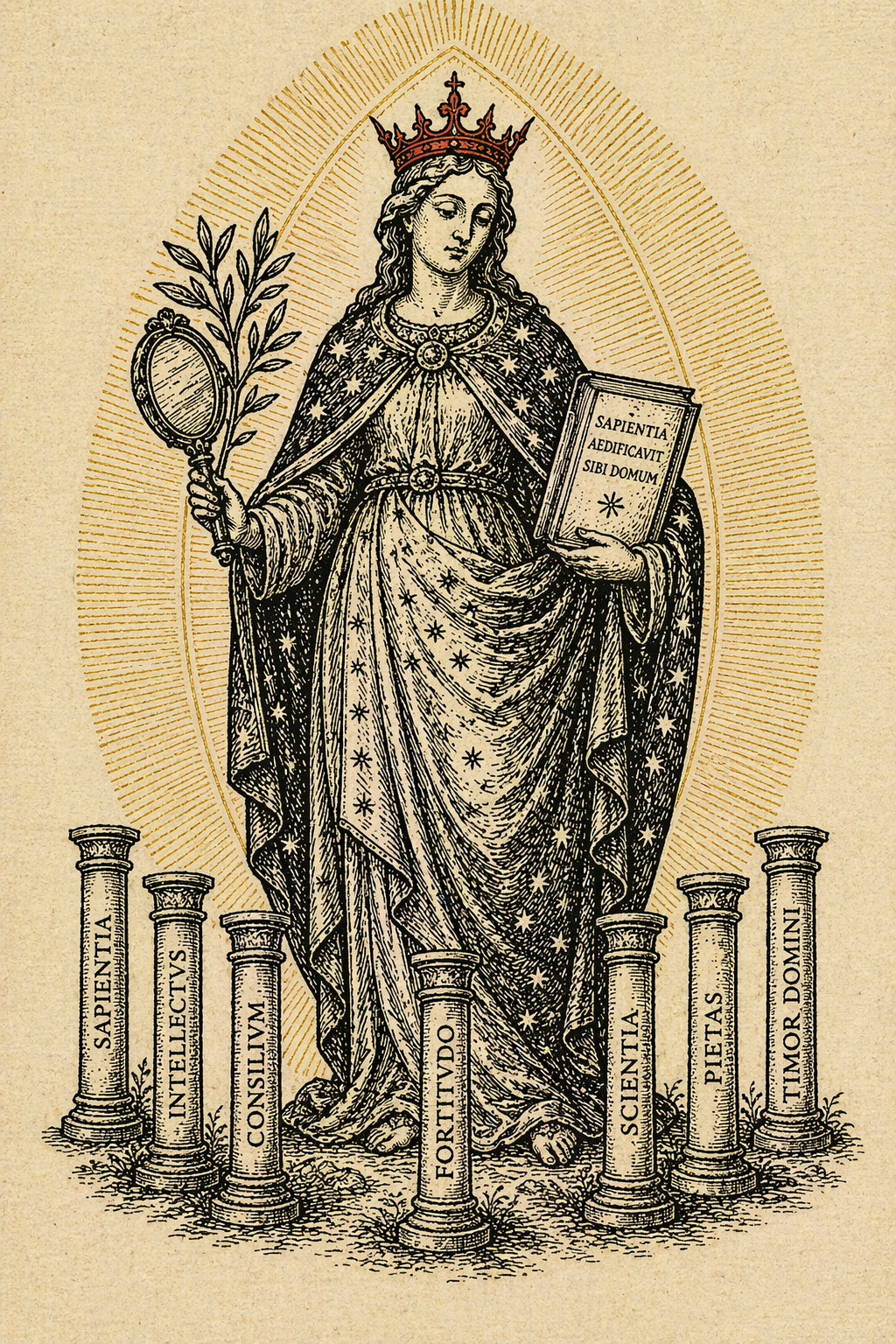 Sweet Sophia, Holy Hokhmah — an illuminated illustration